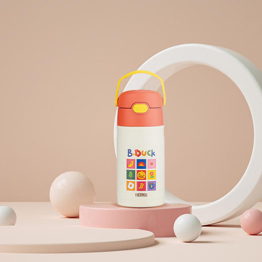 【THERMOS膳魔师】B.Duck联名儿童保温杯吸管杯 350ml 商品图2