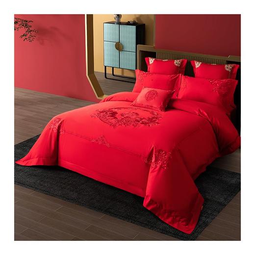 多喜爱-婚庆六件套《似锦繁花（红）》 商品图2