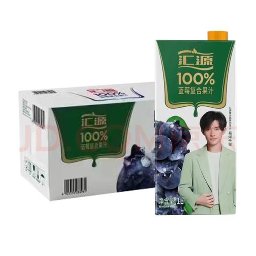 汇源100℅蓝莓汁 1L*12盒（后返2元） 商品图0