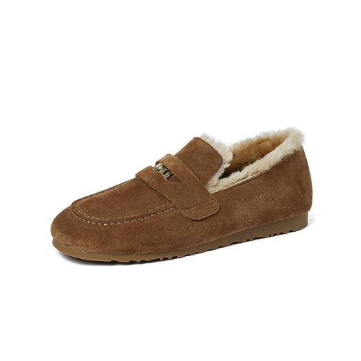 舒适保暖，圆头平底毛里单鞋PS2153 商品图9