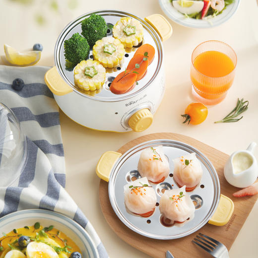 【小程序】小熊(Bear)家用蒸蛋器 旋钮可定时煮蛋羹机 高温断电保护迷你单双层蒸锅 ZDQ-C14F3 商品图3