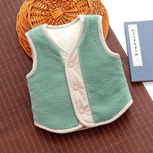 秋冬季儿童加厚马甲男女童宝宝中小童婴儿背心坎肩加绒马夹保暖双面可穿 商品图4