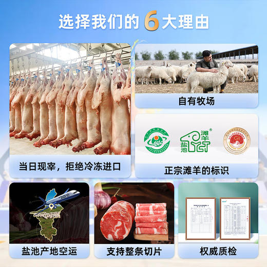 【盐池滩羊】8斤装 礼盒款 （羊排1kg+羊腱子1kg+后腿纯肉 1kg+羊蝎子1kg）正宗宁夏盐池滩羊 商品图12