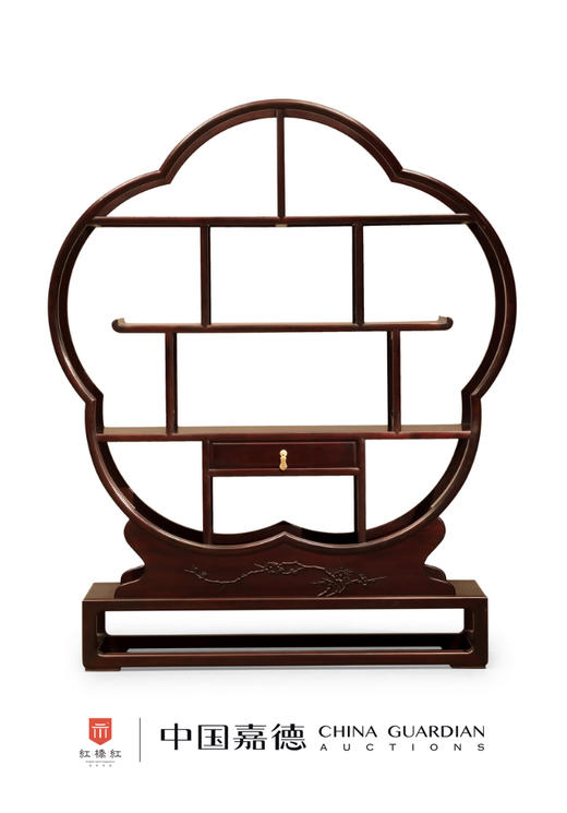 红桥红  家具严选  赞比亚紫檀（血檀）  【花开富贵博古架】 商品图0