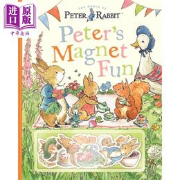 【中商原版】Peter Rabbit Peters Magnet Fun 彼得兔的磁铁书 纸板书 英文原版进口图书 儿童绘本纸板书 亲子互动故事图画书