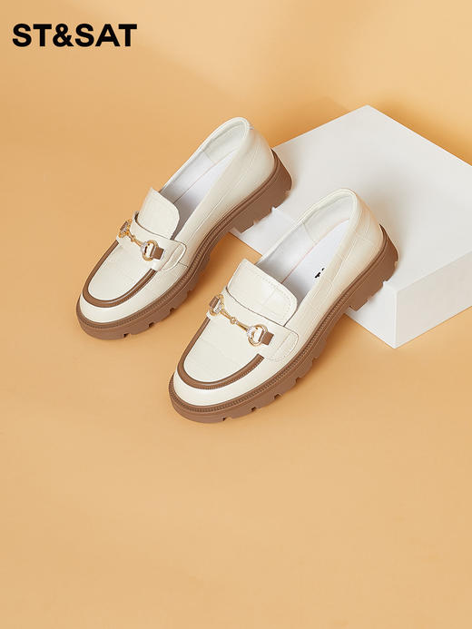 星期六经典英伦风金属扣乐福鞋SS33111671 商品图1