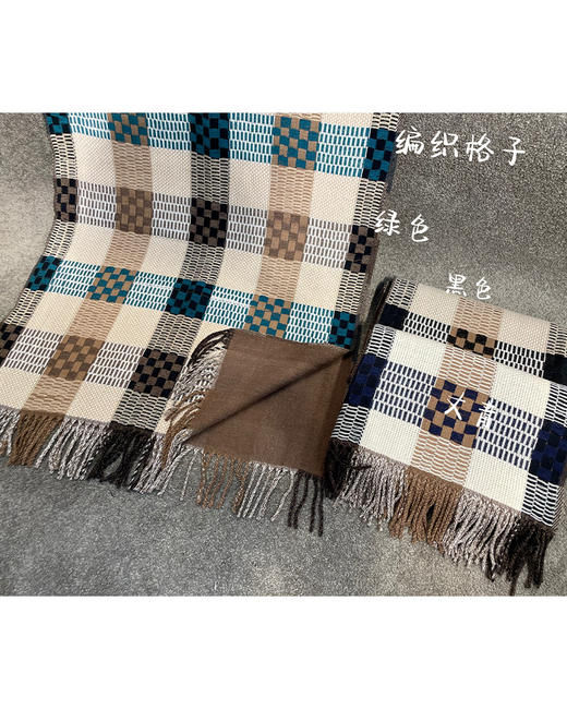 美拉德围巾女2023新款秋冬季韩版百搭格子披肩两用保暖高级感围脖PS20832 商品图6