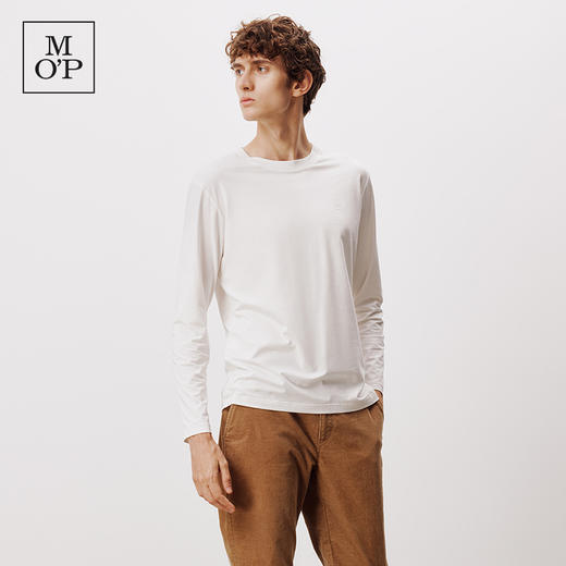 Marc O'Polo/MOP【商场同款】秋季新款莱卡面料圆领打底T恤衫男士 商品图3