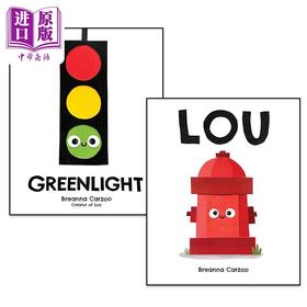 预售 【中商原版】Breanna Carzoo 儿童绘本2册套装 Greenlight 绿灯行  Lou 小小消防栓 自我成长故事图画书 英文原版 进口图书