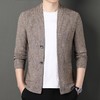 春秋季男士长袖针织开衫中青年潮流休闲外穿毛衫外套上衣 商品缩略图0