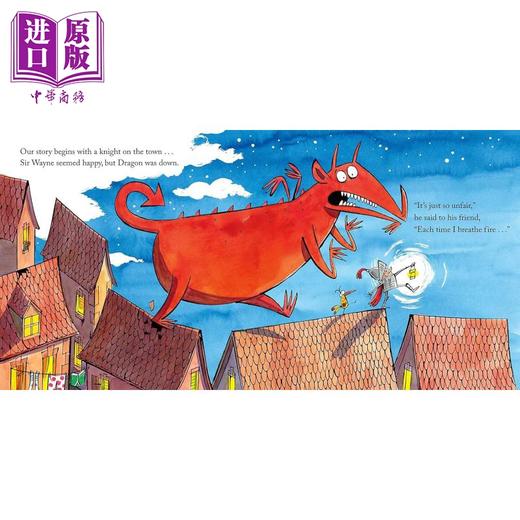 【中商原版】喷火龙系列3册套装 The Princess Knight Dragon With the Blazing Bottom 儿童绘本故事图画书 英文原版进口图书 商品图3