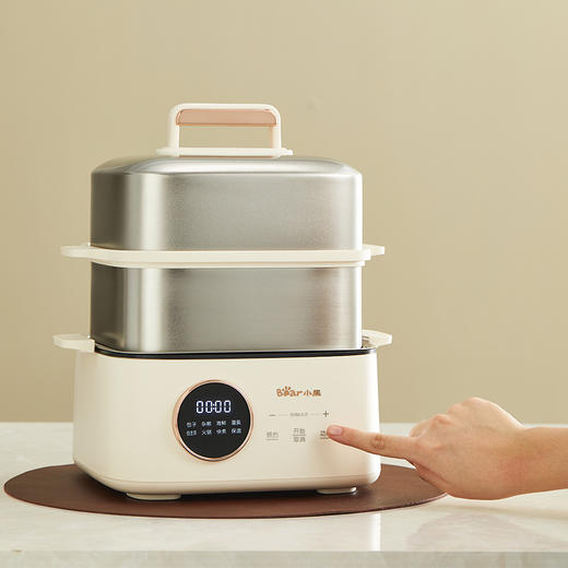 【小程序】小熊电蒸锅 DZG-B23W1 米白色 电子式 蒸笼 商品图8