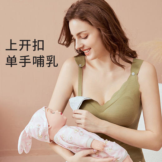 哺乳保暖背心喂奶外出喂奶防走光神器保暖内衣女 商品图1
