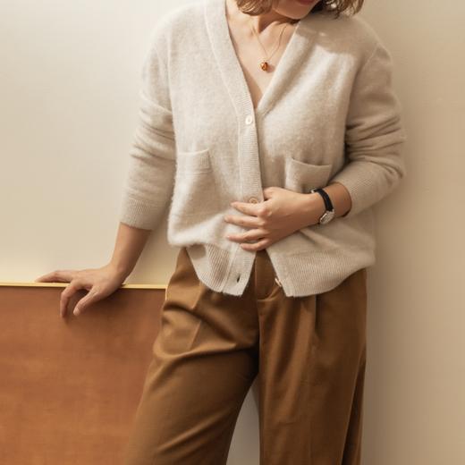 菜菜家拉绒开衫|软糯舒适，外搭叠穿都好看，两色可选 商品图3