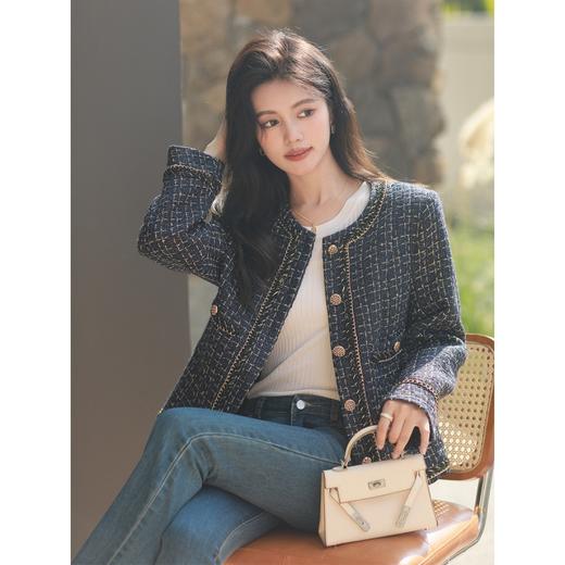 氛围感【法式名媛小香风外套】秋冬好物 小个子时尚短款上衣外套 商品图1