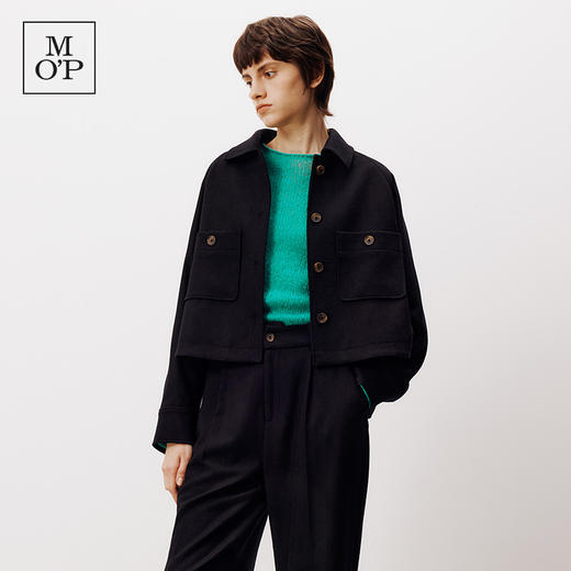 Marc O'Polo/MOP秋季新款羊绒混纺短箱型夹克外套女 商品图1