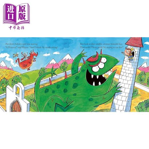 【中商原版】喷火龙系列3册套装 The Princess Knight Dragon With the Blazing Bottom 儿童绘本故事图画书 英文原版进口图书 商品图4