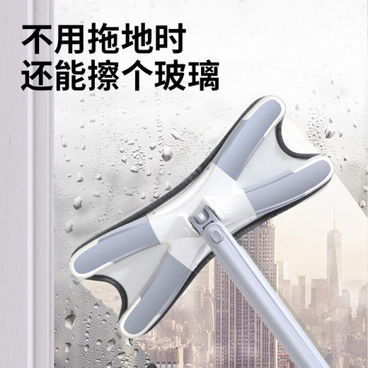 「干湿两用！升级仿手拧」一拖净懒人拖把 免洗懒人平板拖把 干湿两用不留水渍 360度旋转清洁 仿人工手拧脱水清洁工具 商品图6