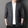 春秋季男士长袖针织开衫中青年潮流休闲外穿毛衫外套上衣 商品缩略图0