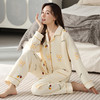 秋冬新款【纯棉夹层产后月子服】孕妇空气棉睡衣 婴儿哺乳家居服 商品缩略图5