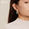 ZEGL圣诞系列小麋鹿耳环女新年人造珍珠耳钉小众925银针秋冬耳饰 商品缩略图1