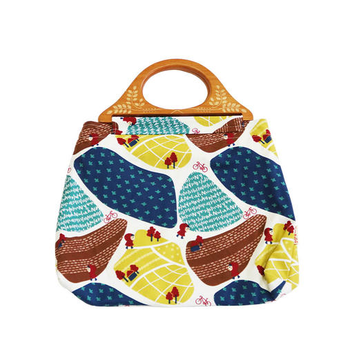 HUJI祤集Embrace手提包插画可爱花花 商品图5