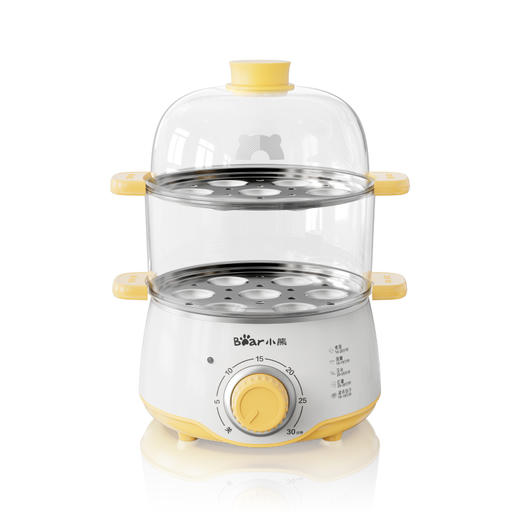 【小程序】小熊(Bear)家用蒸蛋器 旋钮可定时煮蛋羹机 高温断电保护迷你单双层蒸锅 ZDQ-C14F3 商品图10