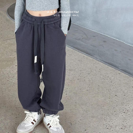 儿童加绒裤子2024秋中大童韩版一体绒加厚休闲裤宝宝网红百搭长裤 商品图6