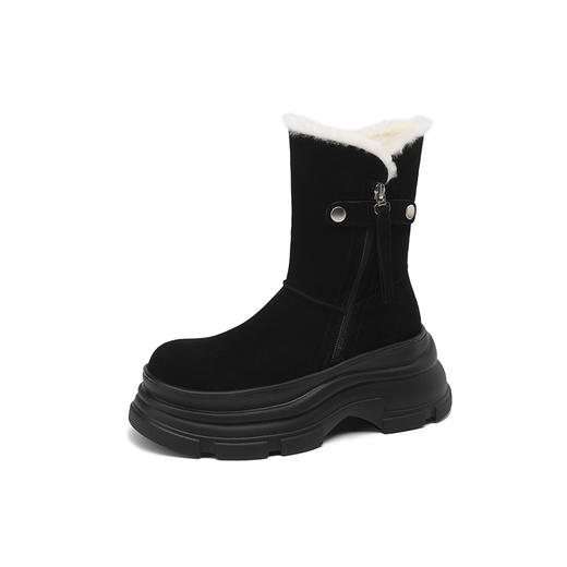 【预售5天】舒适保暖，厚底羊毛雪地靴TYM-6387 商品图13