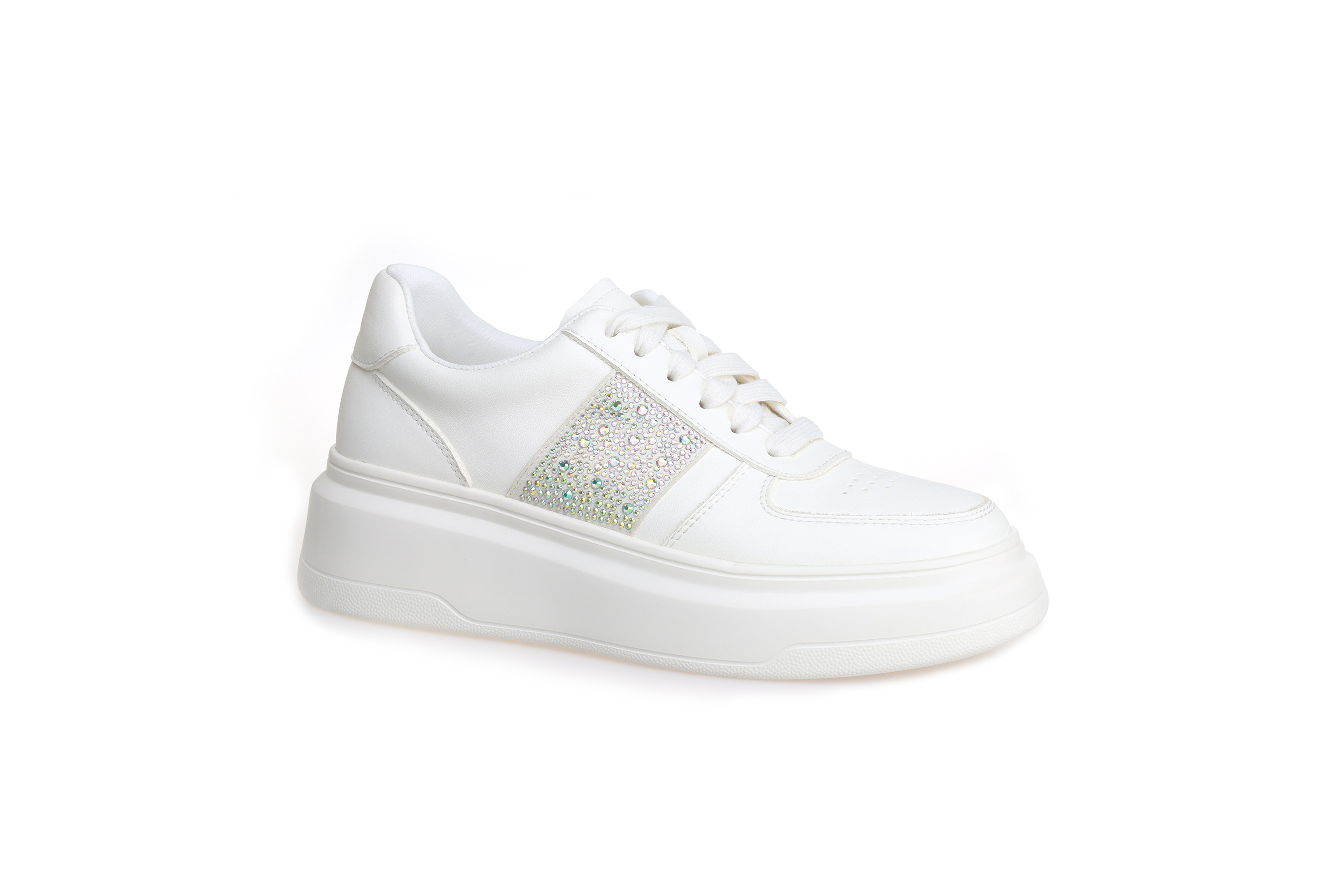 豪麟名鞋奥莱迪嘉女鞋时尚休闲鞋牛皮革DJHJA41WX001白色  原价1660元