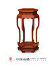 红桥红  家具严选  缅甸花梨（大果紫檀）  【故宫款六足如意带托尼 花架】 商品缩略图1