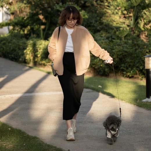 菜菜家小骆驼绒棒球服外套|100%小骆驼绒，轻盈又保暖，万能百搭外套 商品图1