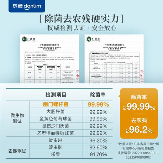 【行业Top1高效速净18W】东菱（Donlim） 胶囊果蔬清洗机升级版家用洗菜机蔬菜水果食材净化机器去农残清洗机消毒神器无线 DL-1212（PLUS升级版） 商品图2