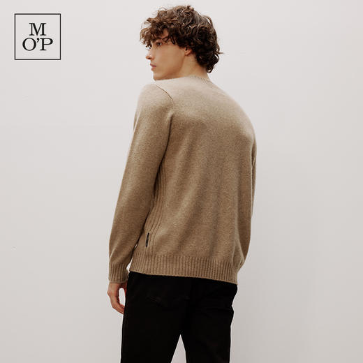 Marc O'Polo/MOP冬新款螺纹圆领康赛妮羊绒针织衫男 商品图3