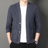 春秋季男士长袖针织开衫中青年潮流休闲外穿毛衫外套上衣 商品缩略图1
