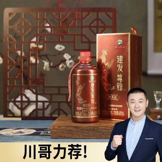 【限时秒杀】2023年 习酒建发尊雅经典版 53度 酱香型白酒 500ml单瓶 拍6发原箱更划算 商品图0