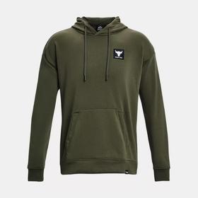 【M/L/XL码，如无货将做退款】安德玛男士UA Project Rock强森高克重棉织连帽上衣1380541-390