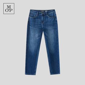 Marc O'Polo/MOP【商场同款】秋季新款四面弹修身水洗牛仔长裤男