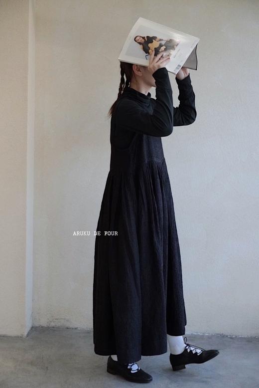 MAKU textiles｜丝绵羊毛宽肩带连衣裙 商品图1