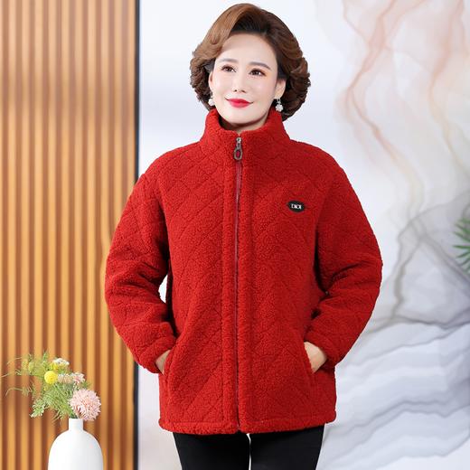 2024新款妈妈冬装短款洋气保暖棉衣中老年女冬季加绒加厚棉袄外套 商品图3