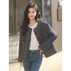 氛围感【法式名媛小香风外套】秋冬好物 小个子时尚短款上衣外套