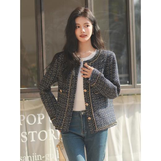 氛围感【法式名媛小香风外套】秋冬好物 小个子时尚短款上衣外套 商品图3