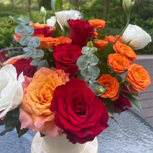 瓶插花---红色系 商品图1