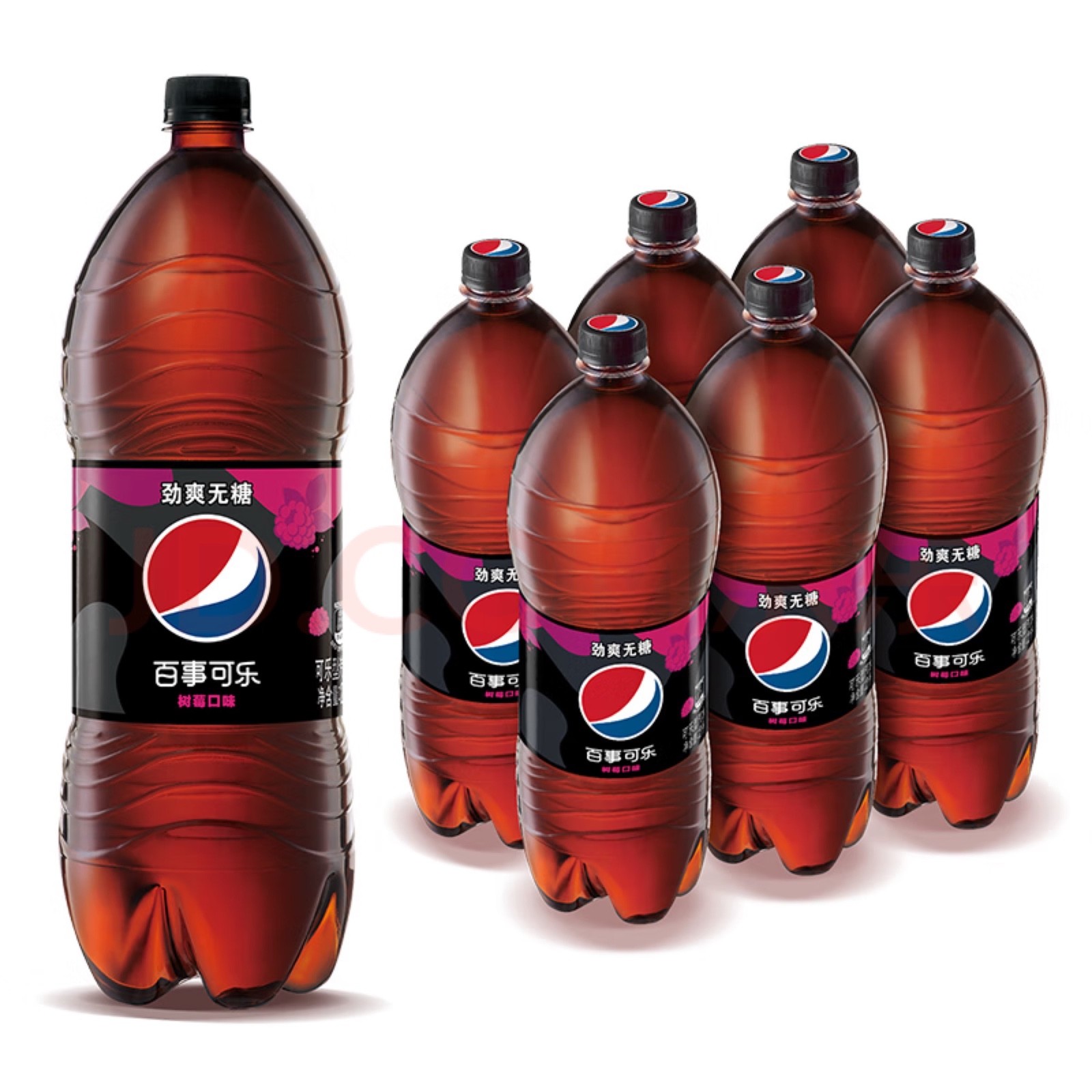 百事可乐树莓味 2L*6瓶