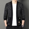 春秋季男士长袖针织开衫中青年潮流休闲外穿毛衫外套上衣 商品缩略图1