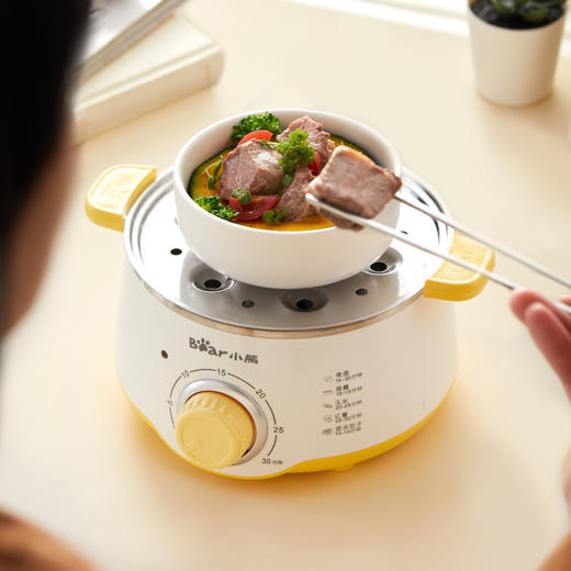 【小程序】小熊(Bear)家用蒸蛋器 旋钮可定时煮蛋羹机 高温断电保护迷你单双层蒸锅 ZDQ-C14F3 商品图4