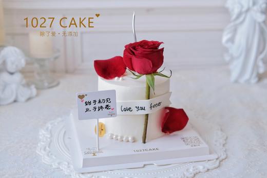 1027CAKE | 鲜花款蛋糕 简约 红玫瑰 商品图1