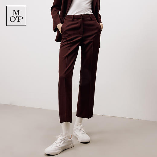 Marc O'Polo/MOP【商场同款】秋季新款绵羊毛西装裤宽松休闲裤女 商品图1