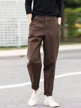 裁缝学苑AX145哈伦裤加绒松紧腰工装小脚长裤纸样女装裤子打版