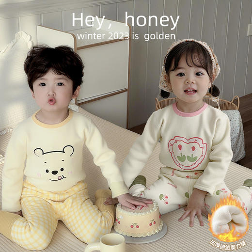 儿童保暖内衣套装男童女童秋衣裤秋衣秋裤套装 商品图1